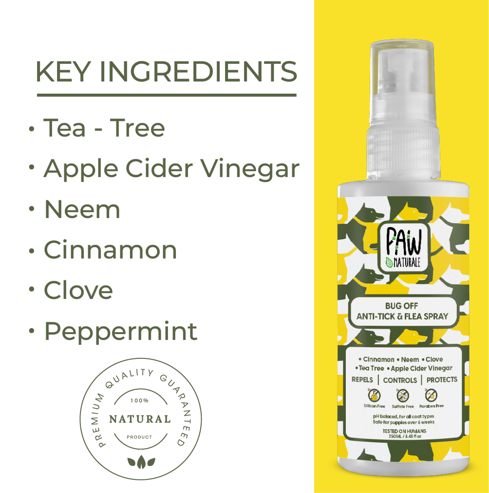 Shop Natural Tick and Flea Spray in India PAWNATURALE PAW NATURALE